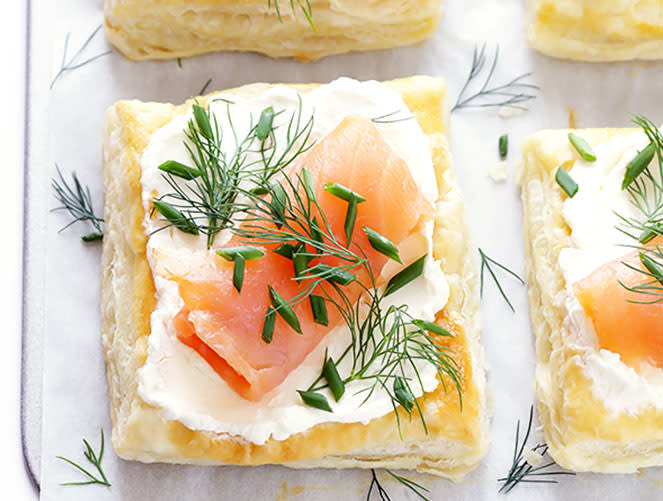 Smoked Salmon and Cream Cheese Pastries