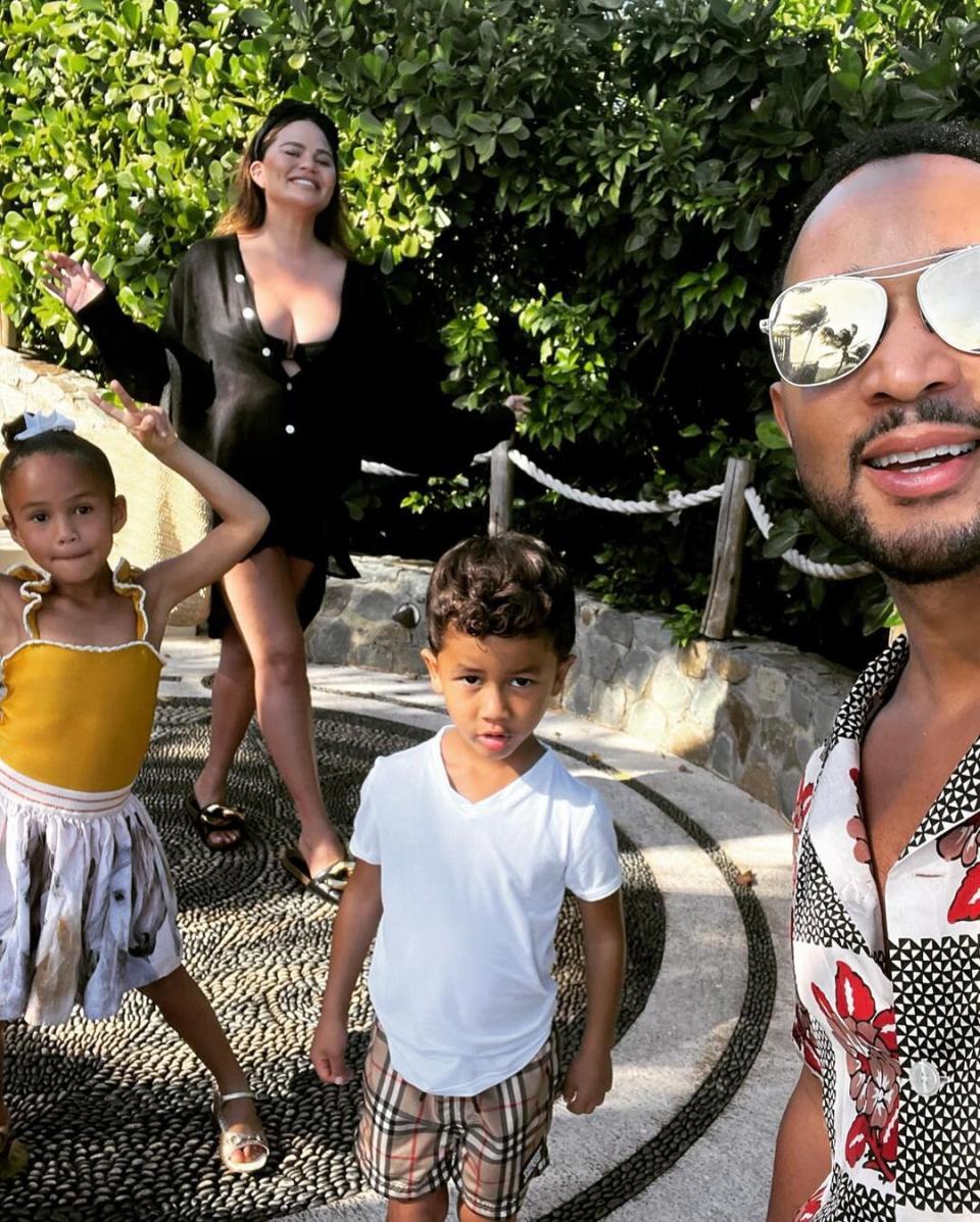 Les récentes vacances en famille de Chrissy Teigen