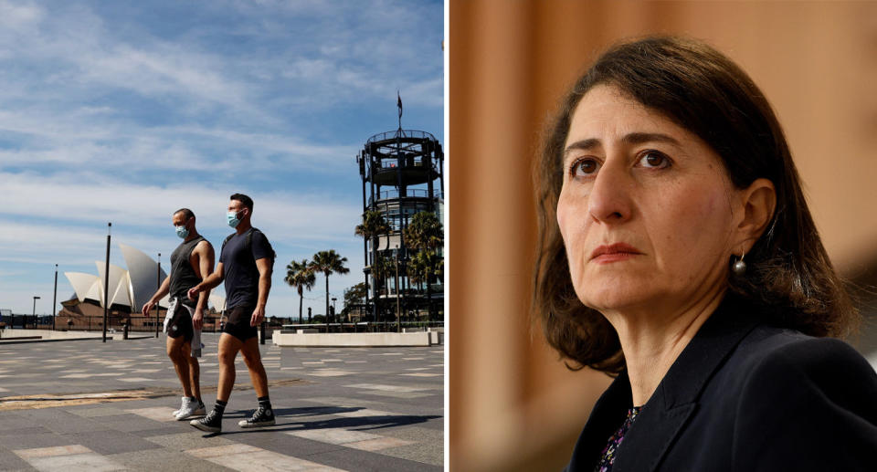 NSW Premier Gladys Berejiklian has been touting upcoming freedoms to residents. Source: Getty/ AAP