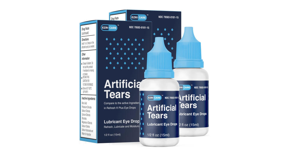 EzriCare Artificial Tears eye drops are among the products being recalled. 