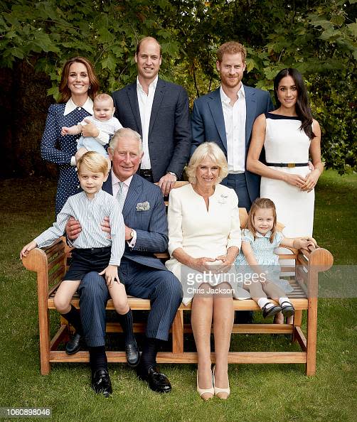 <div class="inline-image__caption"><p>HRH Prince Charles Prince of Wales poses for an official portrait to mark his 70th Birthday in the gardens of Clarence House, with Their Royal Highnesses Camilla Duchess of Cornwall, Prince Willliam Duke of Cambridge, Catherine Duchess of Cambridge, Prince George, Princess Charlotte, Prince Louis, Prince Harry Duke of Sussex and Meghan Duchess of Sussex, on September 5, 2018 in London, England.</p></div> <div class="inline-image__credit">Chris Jackson/Getty Images for Clarence House</div>