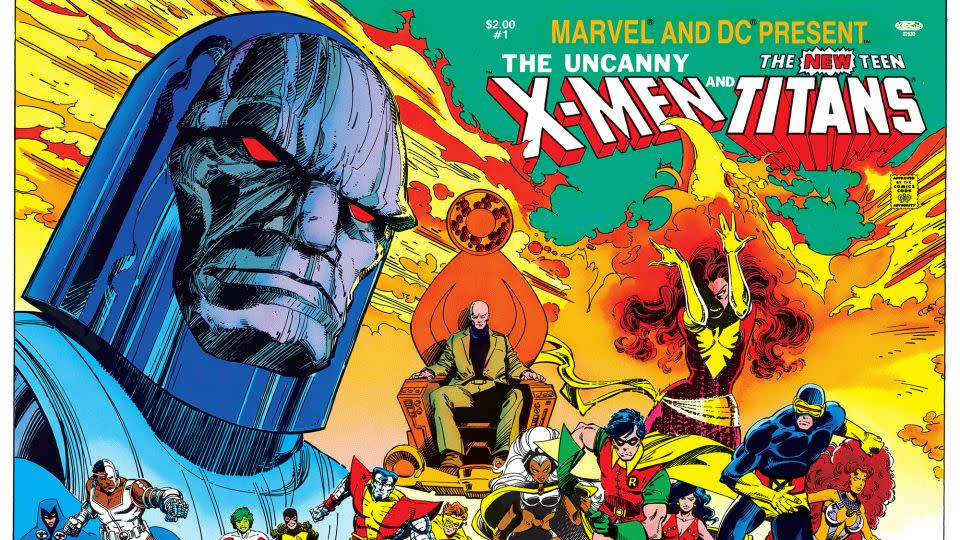 The comic "Marvel and DC Present Featuring the Uncanny X-Men and the New Teen Titans #1", will be reprinted in the upcoming collection. The comic features artwork by Walt Simonson. - Courtesy of DC