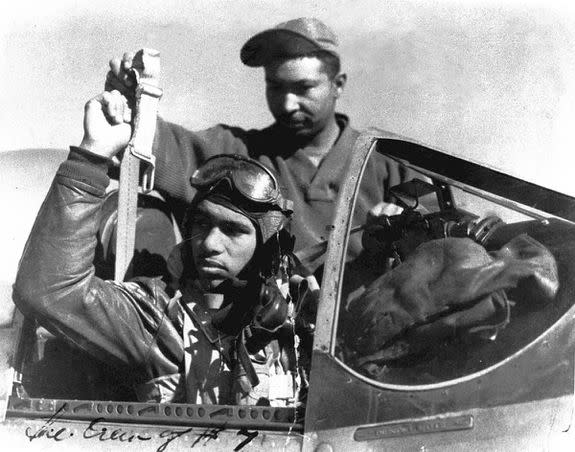 Photo of Roscoe Brown, Jr. from the African American Aviation Collection of the San Diego Air and Space Museum Archive.
