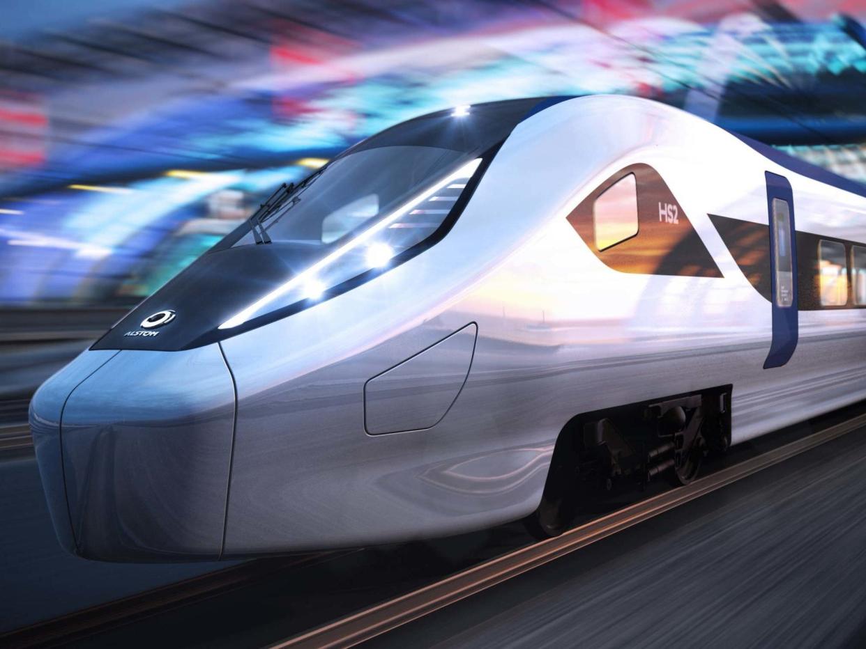 A proposed design of a HS2 train: Alstom Design & Styling 2019/PA