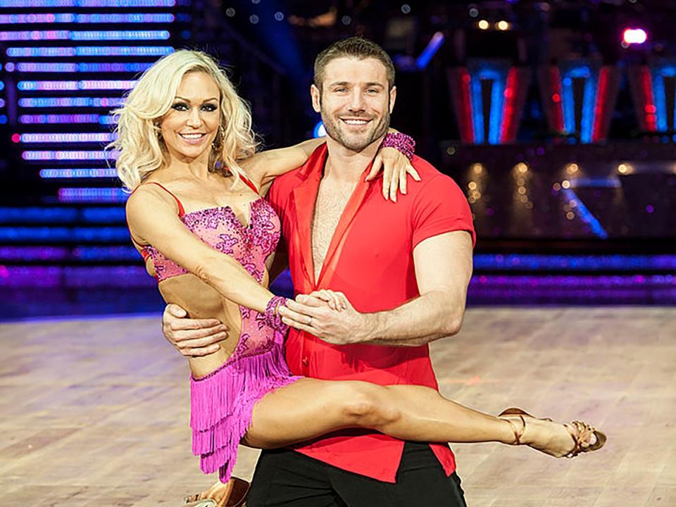Kristina Rihanoff and Ben Cohen in 2014 (Steve Thorne/Getty Images)