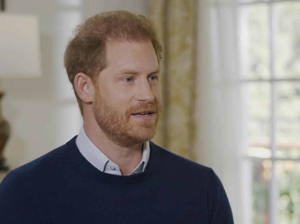 Prince Harry said members of his royal ‘got into bed with the devil’ to save their press image (ITV)