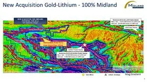 New Acquisition Gold-Lithium-100% Midland