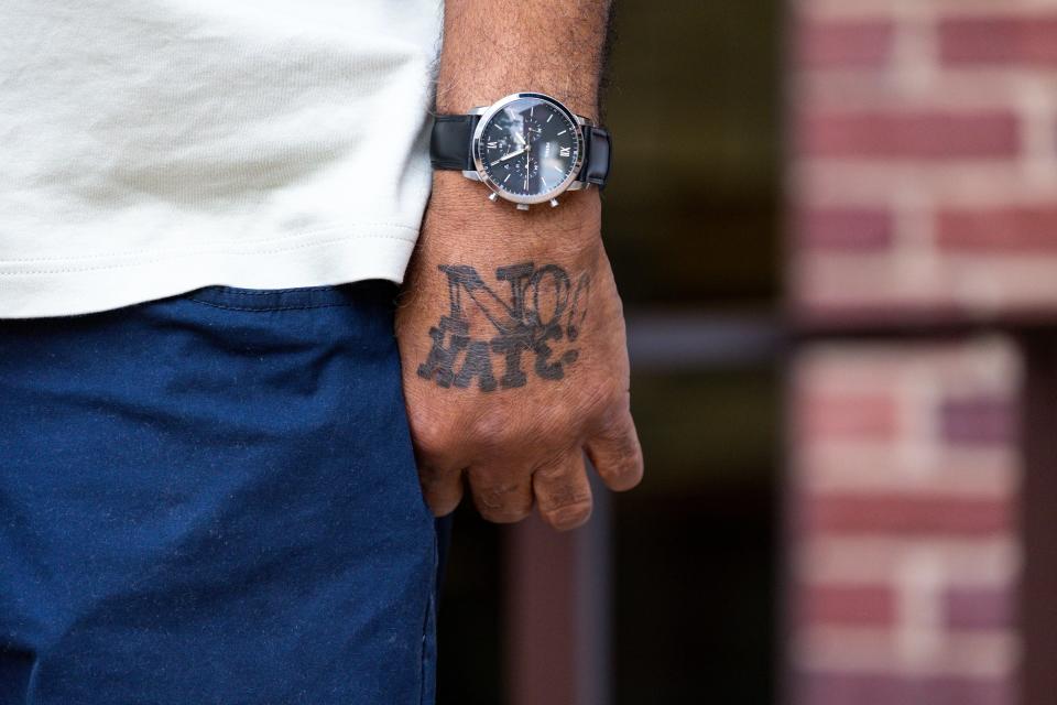 Glynn Simmons, Oklahoma's 11th death row survivor, attends a meeting held by anti-death penalty advocates in September at First Unitarian Church in Oklahoma City.