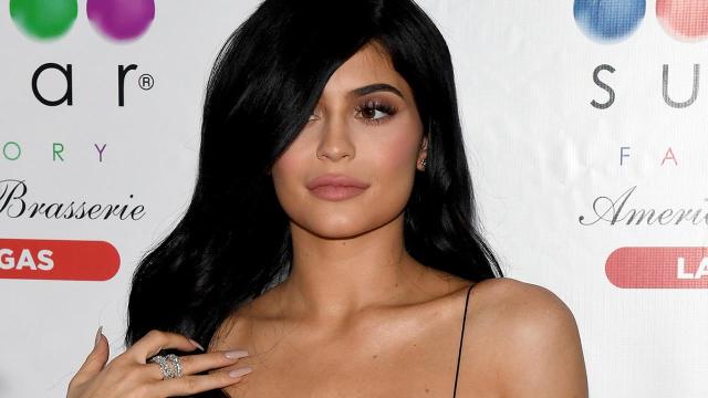 Kylie Jenner Shows Off Ring in Pajama Outfit