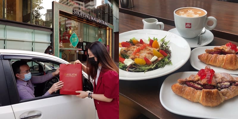 The drive-thru service lets customers pick up orders from selected Pavilion KL retailers while staying in the safety of their vehicle. — Pictures courtesy of Pavilion KL