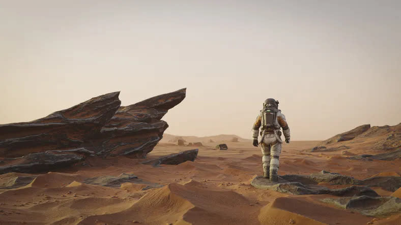 Elon Musk aims to bring humanity to Mars with SpaceX’s technological advancements.