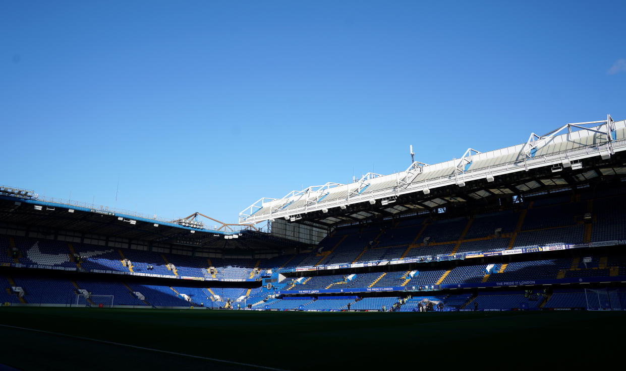 A general view of Stamford Bridge stadium before the game