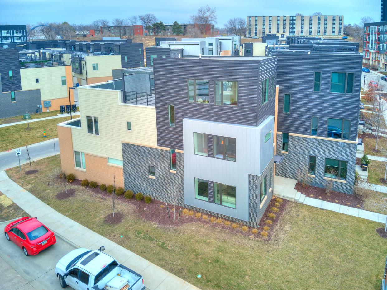 This home in the East Village goes for $699,900 and features a private deck with some of the best views of downtown Des Moines.