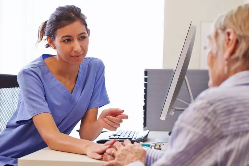 Doctor with a patient