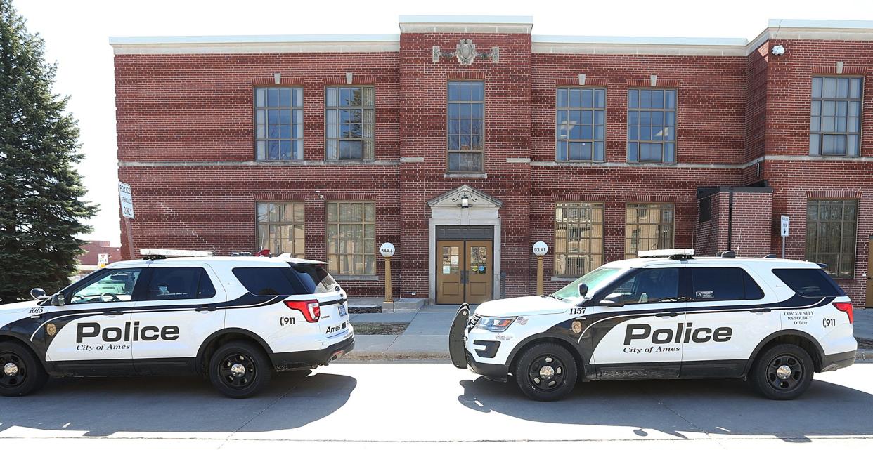 The Ames Police station is pictured Tuesday, March 19, 2024.