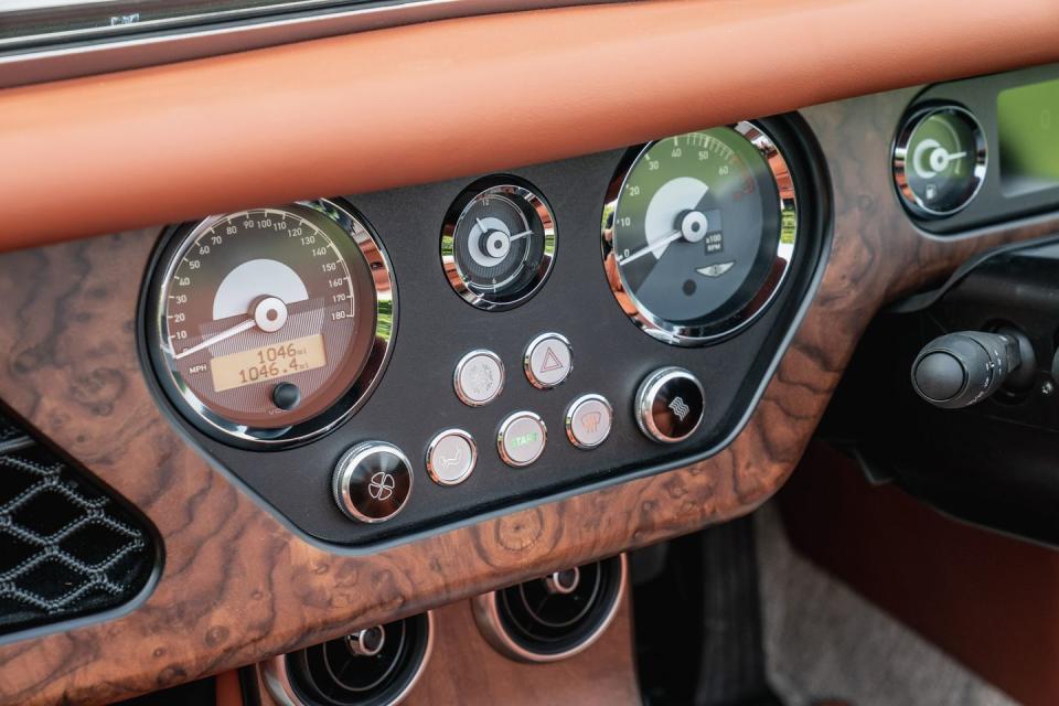 <p>New-fangled amenities on the Plus Six include shift paddles on the steering wheel, remote central locking, and a digital information screen.</p>