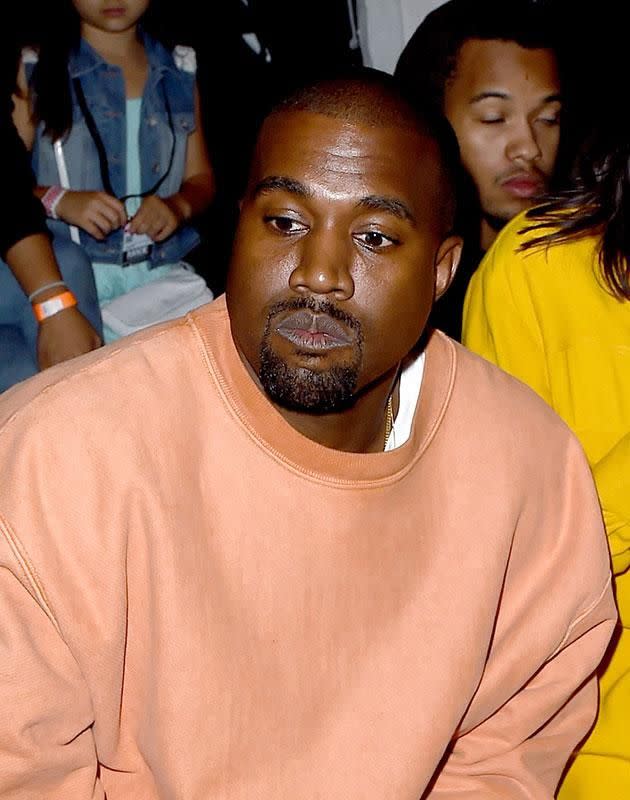 Kanye can't be happy. Source: Getty