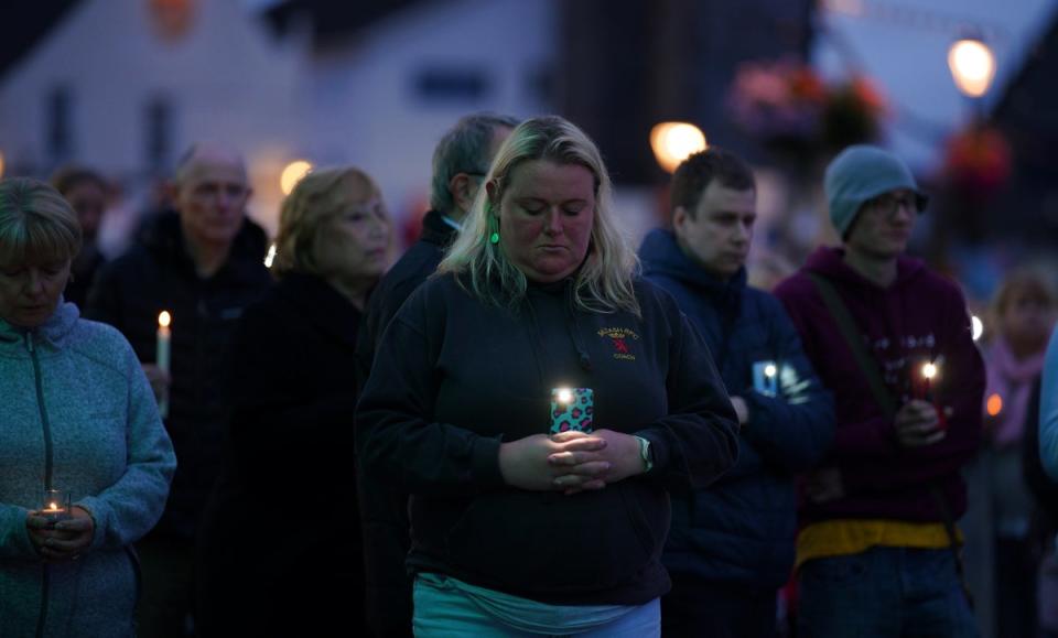 People will also gather for a vigil on Friday evening in Keyham (Ben Birchall/PA) (PA Archive)