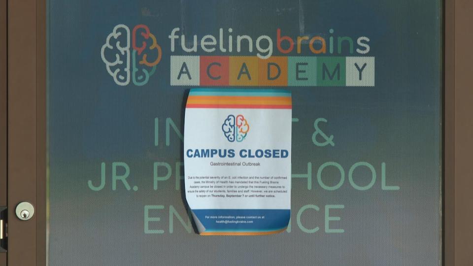 A Fueling Brains Academy campus located in southwest Calgary is pictured in a file photo from Sept. 6. Some parents say they're upset that the company that runs the daycare hasn't yet offered full refunds to affected families. (Helen Pike/CBC - image credit)