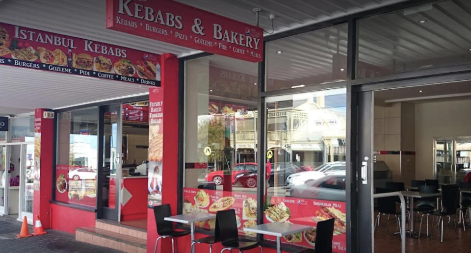 The streetview of Kebabs and Bakery restaurant.