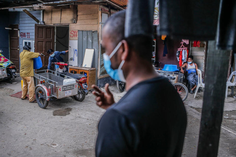 A general view of the Rohingya settlement here near Bandar Baru Sentul June 13, 2021. ― Picture by Hari Anggara