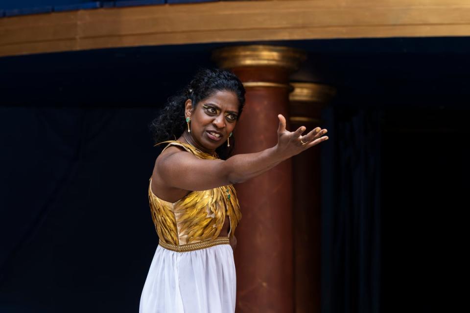 Nadia Nadarajah as Cleopatra in Antony & Cleopatra (Ellie Kurttz)