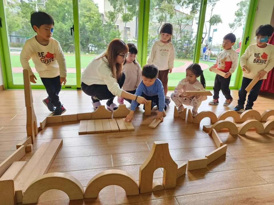 無視線死角設計是現代化幼兒園的潮流。(圖/聖奇幼兒園提供)