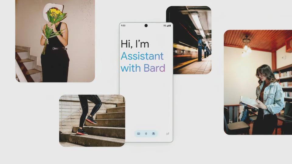Slide showing aspects of Google Assistant with Bard