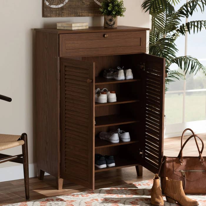 Promising review: “Great buy!!! I really like this shoe cabinet. It was exactly what I was looking for. The storage capacity is great and it looks amazing in my bedroom. I wish I had purchased two because I put it on the side of my bed.” —PatriciaPrice: $156.99+ (originally $181.29; available in two colors)