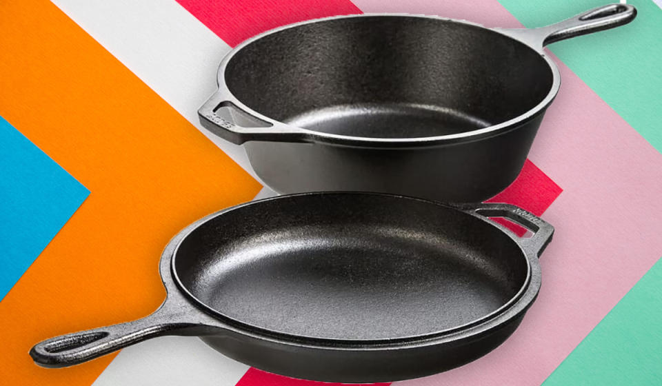 Get two Lodge cast iron pans for just $40. (Photo: Amazon)