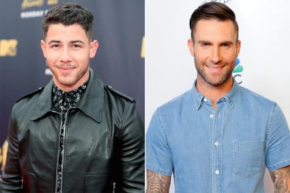 Nick Jonas and Adam Levine | Christopher Polk/Getty; Trae Patton/NBCU Photo Bank/NBCUniversal via Getty