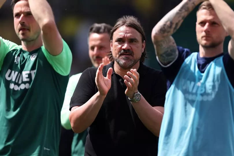 Daniel Farke will lead Leeds United into their play-off semi-final second leg against Norwich City tonight -Credit:Steven Paston/PA Wire