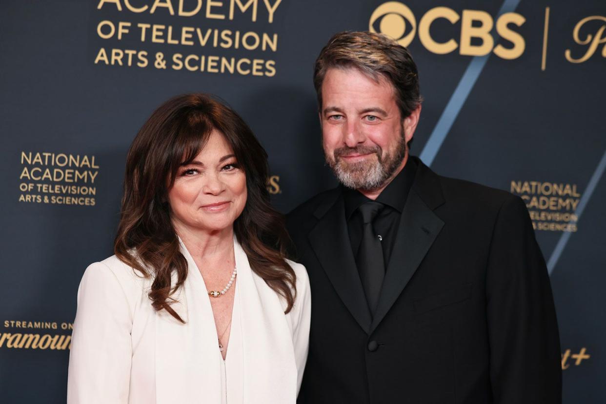 <p>Rodin Eckenroth/Getty</p> Valerie Bertinelli and Mike Goodnough