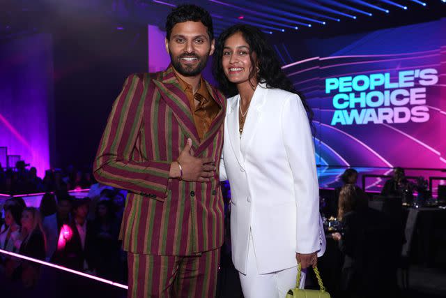 <p> Mark Von Holden/E! Entertainment/NBC via Getty </p> Jay Shetty and Radhi Devlukia-Shetty