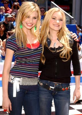 Alyson Michalka and Amanda Michalka of Aly & AJ at the Hollywood premiere of Walt Disney Pictures' Herbie: Fully Loaded