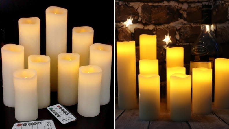 Add some romance and candlelight without a flame.