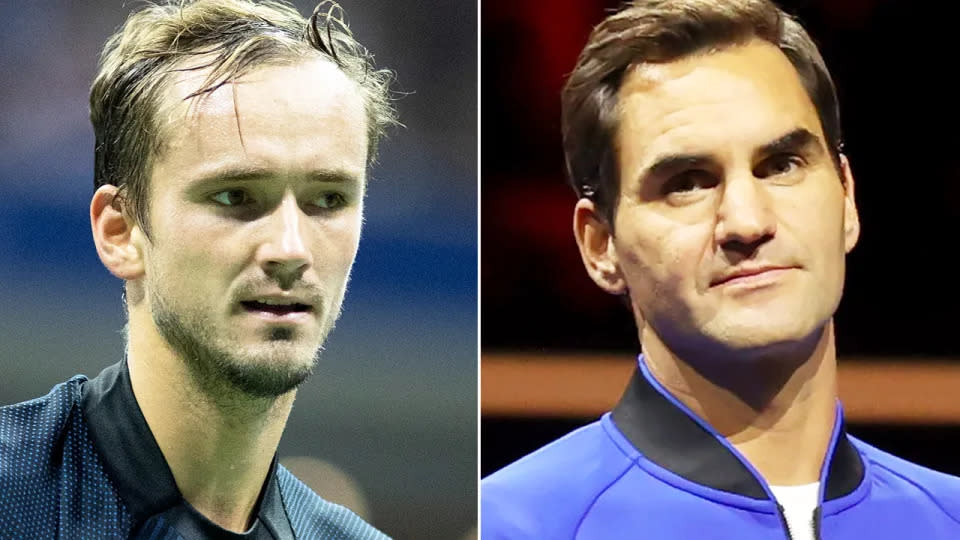 Se ha reportado que a Daniil Medvedev le negaron la oportunidad de participar en la despedida de Roger Federer en la Copa Laver. Imagen: Getty
