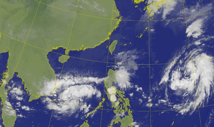 位於菲律賓東方的熱帶低壓，預測將於今天上午生格為「第20號颱風瑪瑙」。（圖／翻攝自中央氣象局）