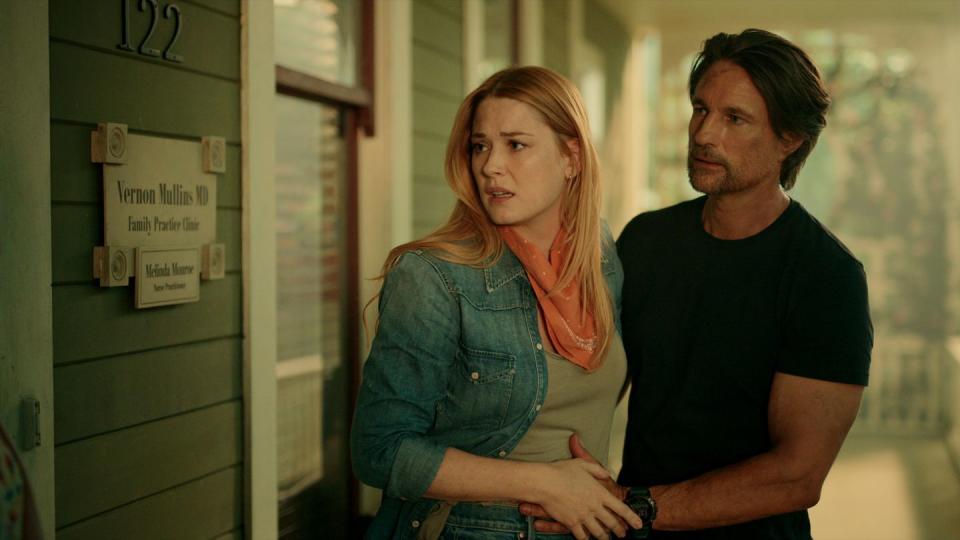 virgin river l to r alexandra breckenridge as mel monroe, martin henderson as jack sheridan in episode 506 of virgin river cr courtesy of netflix copy 2023