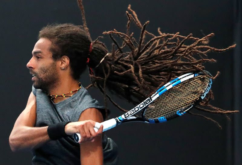 FILE PHOTO: Tennis - Australian Open - Dustin Brown of Germany v Pedro Sousa of Portugal - Melbourne, Australia