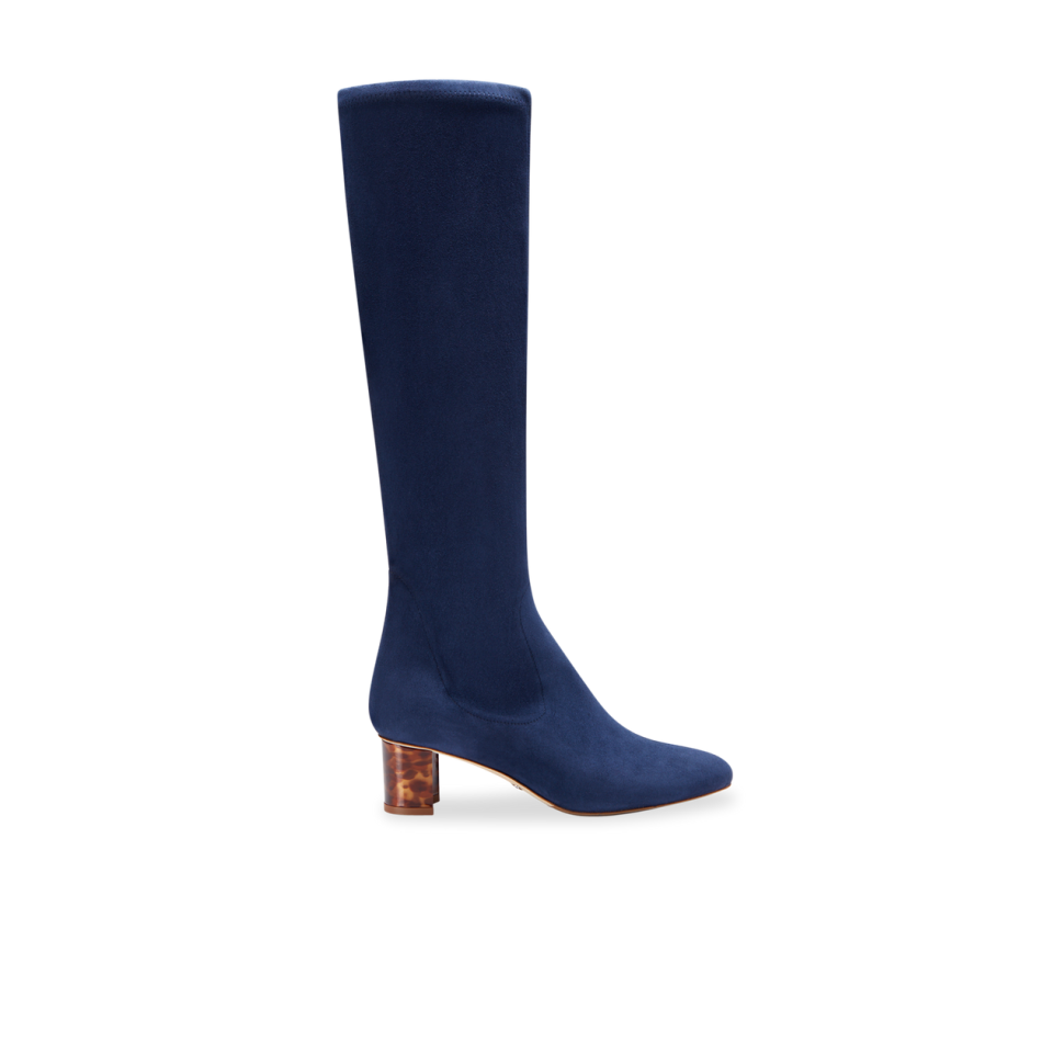 <p><strong>Sarah Flint</strong></p><p>sarahflint.com</p><p><strong>$995.00</strong></p><p>Buttery blue suede and a stacked tortoiseshell heel will give your seasonal sweater game a cozy-chic boost.</p>