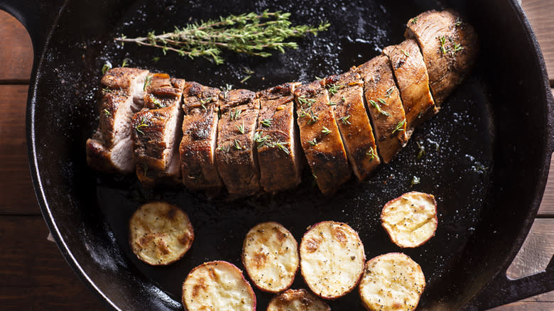 Roasted pork tenderloin