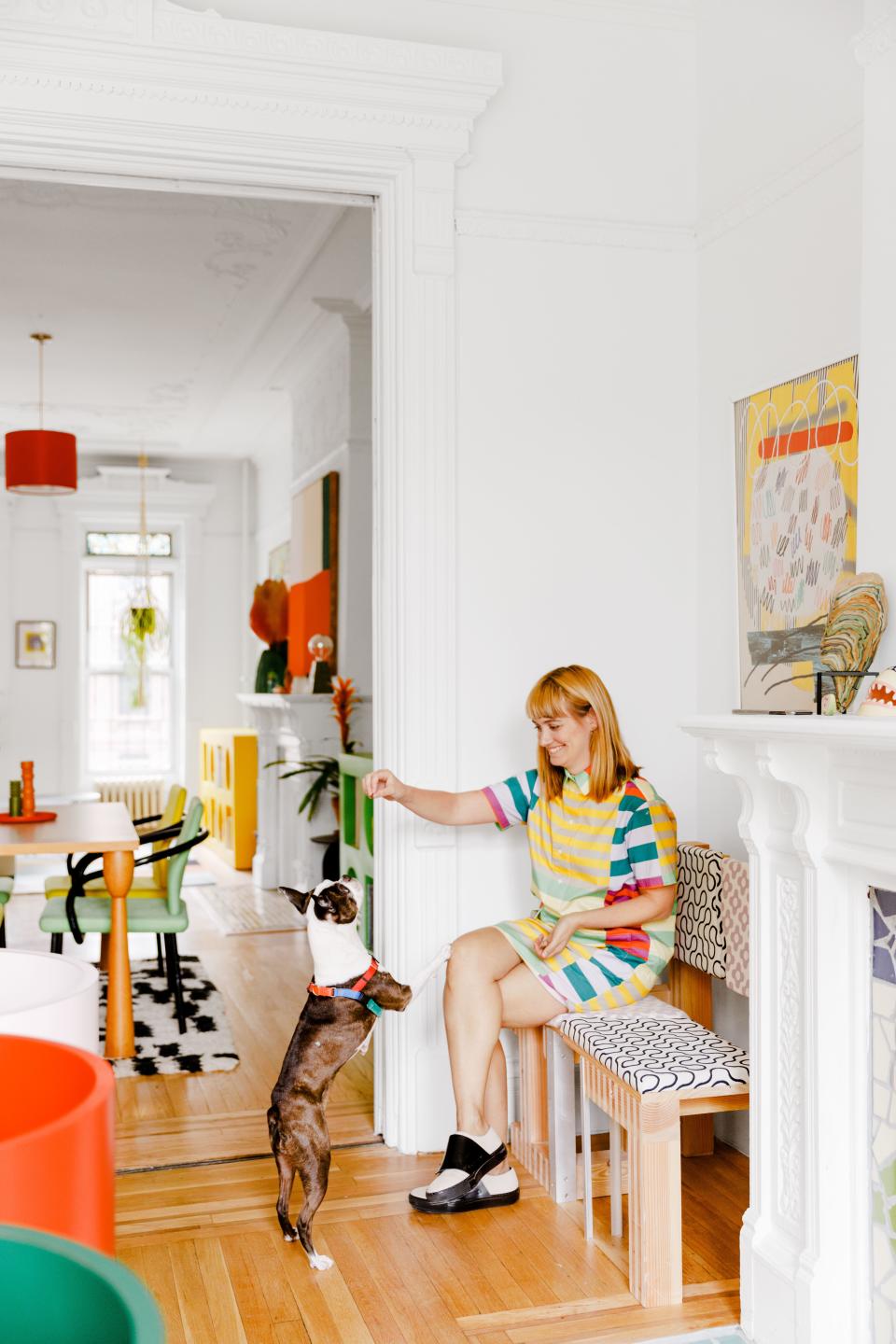 Inside Ellen Van Dusen's Colorful Brooklyn Brownstone