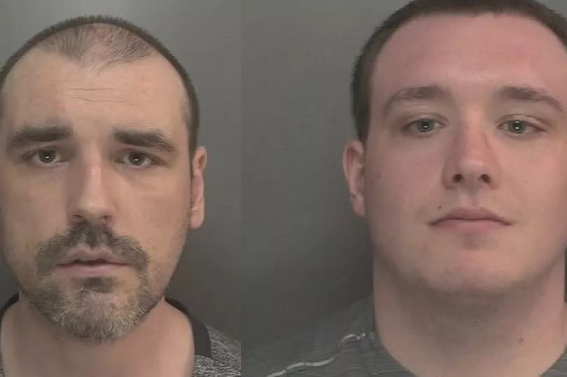 Steven McInerney, left, and Michael Williams, right, who have been jailed for life over the murder of Michael Toohey
