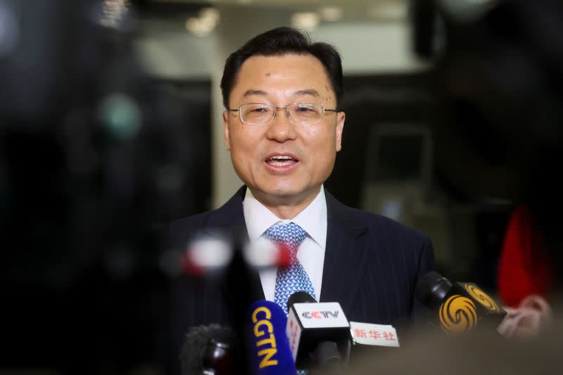 Xie Feng, China's new ambassador to the U.S., arrives at JFK airport in New York City