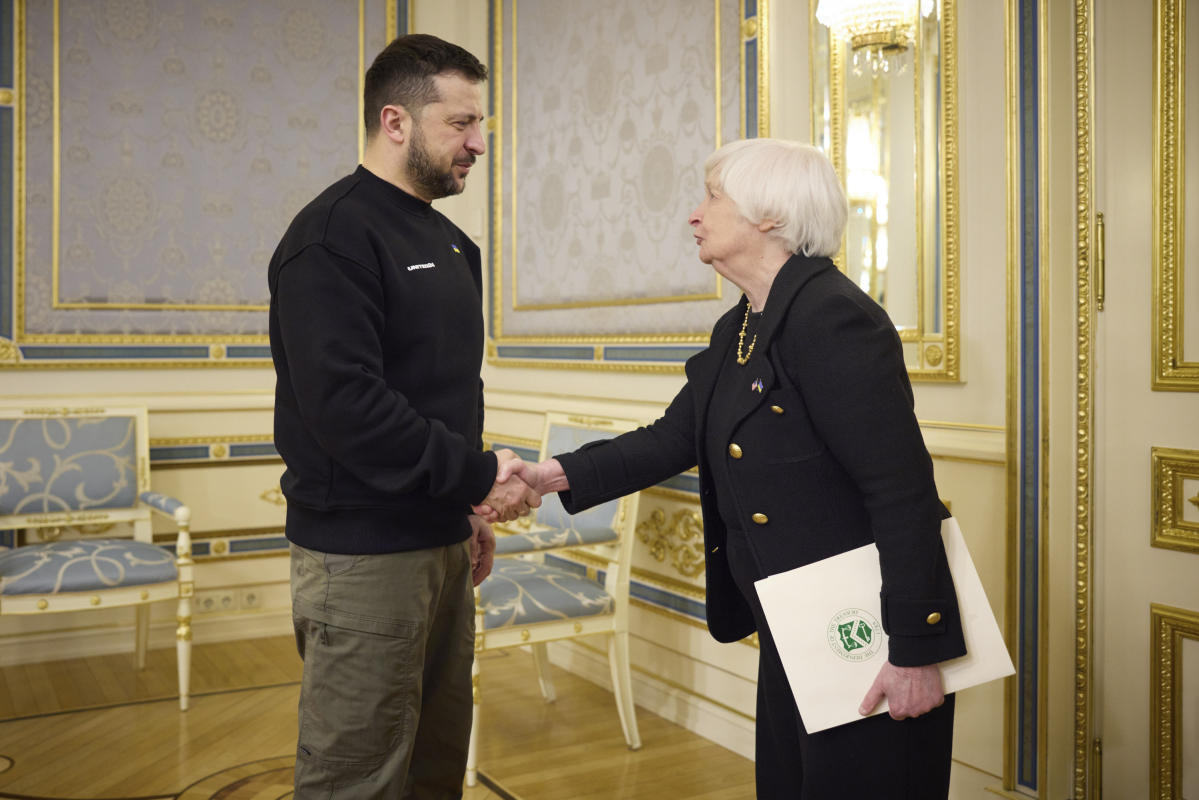 #Yellen visits Ukraine, underscores U.S. economic support