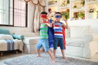 <p>If they're always switching teams (Team Marvel and Team DC Comics, that is), go for DIY superhero costumes instead. Before putting on their masks and capes, the boys can decide what their superpowers are and how they plan to save the world. </p><p><a class="link " href="https://www.amazon.com/2Pcs-Superhero-Masks-Black-Adjustable/dp/B07JYKYDMR/r?tag=syn-yahoo-20&ascsubtag=%5Bartid%7C10055.g.33417241%5Bsrc%7Cyahoo-us" rel="nofollow noopener" target="_blank" data-ylk="slk:SHOP SUPERHERO EYE MASKS;elm:context_link;itc:0;sec:content-canvas">SHOP SUPERHERO EYE MASKS</a> </p>