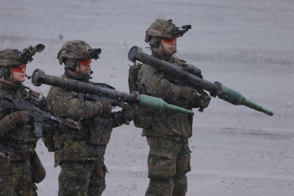 Bundeswehrsoldaten mit der Panzerfaust 3.