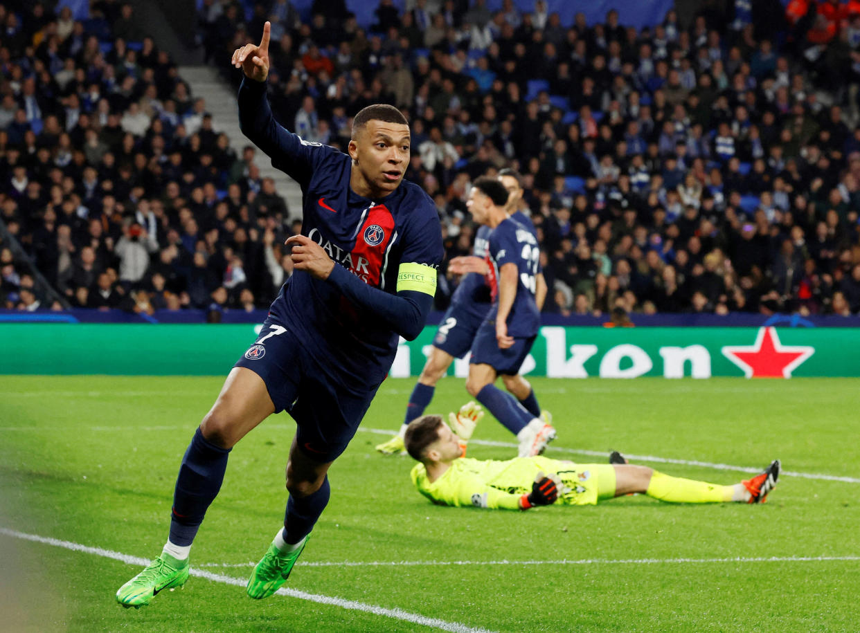 Le PSG de Kylian Mbappé (ici lors de la qualification en huitièmes de finale contre la Real Sociedad) connait son adversaire pour les quartq de finale de la Ligue des Champions. 