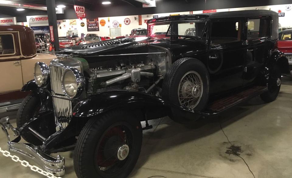 <p>The 1912 White is all-original, the Ford Model T is a final-year-of-production car from 1927, the 1939 Cadillac V-16 is a behemoth limousine, the 1957 Chevrolet Bel Air is a pristine two-door convertible, and the 1964 Avanti is a factory-supercharged coupe.</p>